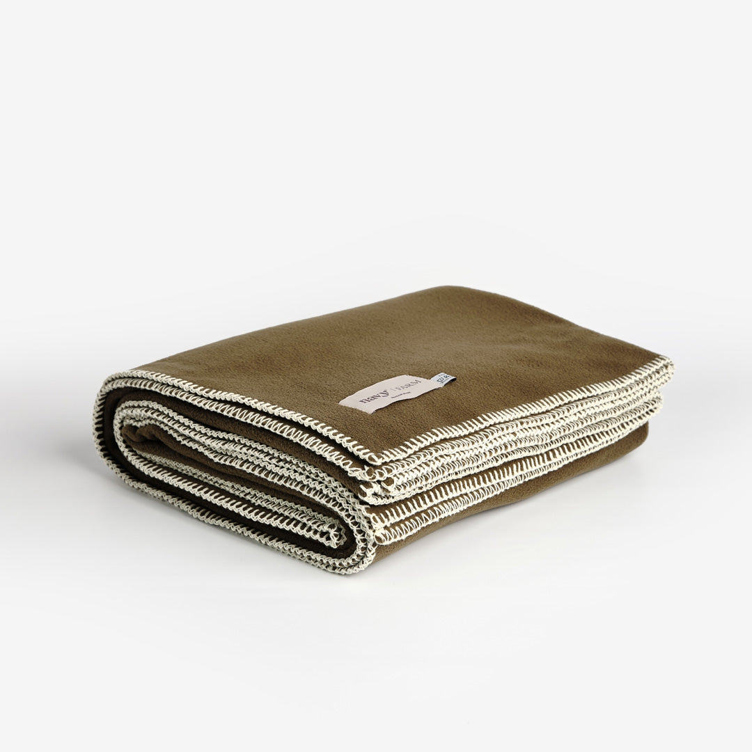 Fleece Blanket - Sage Navy | Farm