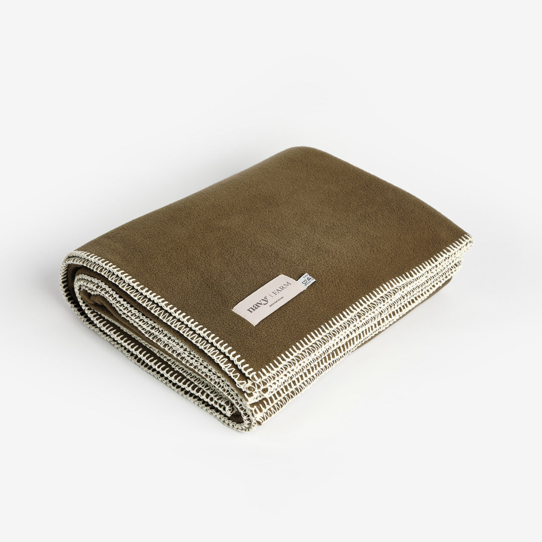 Fleece Blanket - Sage Navy | Farm